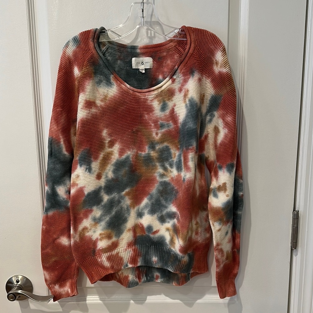Lou & Grey Multicolor Tie-Dye Sweater